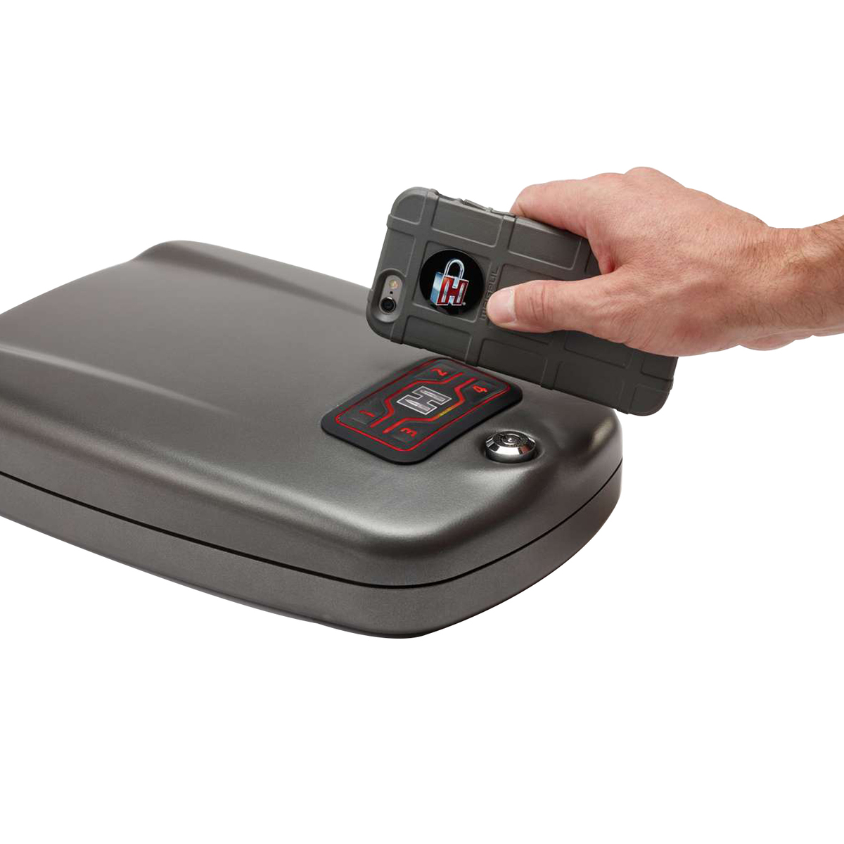 Hornady Rapid Safe 2700KP 12.7in 1 Gun Pistol Vault - Black - Black Hornady Rapid Safe 2700KP 12.7in 1 Gun Pistol Vault - Black - Black