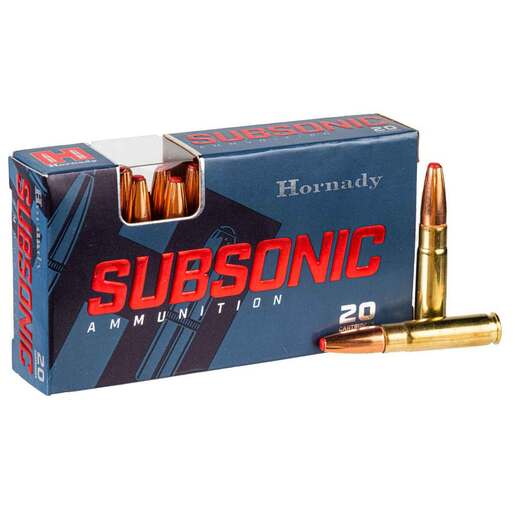 Hornady Subsonic 300 AAC Blackout 190gr Sub-X Rifle Ammo Ammo - 20 Rounds 20 Rounds Ammo