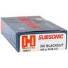 Hornady Subsonic 300 AAC Blackout 190gr Sub-X Rifle Ammo - 20 Rounds