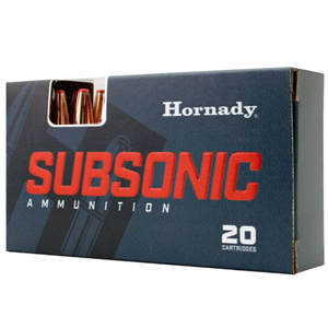 Hornady Subsonic 45-70 Government 410gr Sub-X Rifle Ammo - 20 Rounds