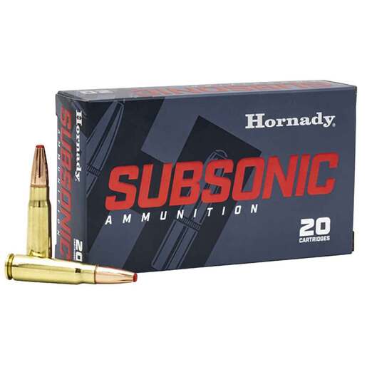 Hornady Subsonic 7.62x39mm 255gr SX Rifle Ammo Ammo - 20 Rounds 20 Rounds Ammo