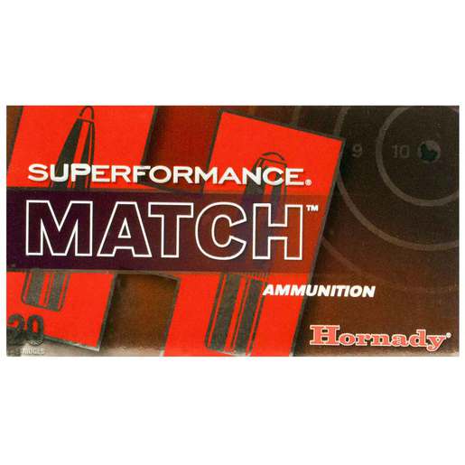Hornady Superformance Match 308 Winchester 168gr ELD Rifle Ammo Ammo - 20 Rounds 20 Rounds Ammo
