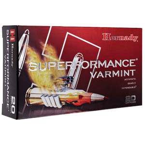 Hornady Superformance Varmint 22-250 Remington 50gr V Max Rifle Ammo - 20 Rounds Hornady Superformance Varmint 22-250 Remington 50gr V Max Rifle Ammo - 20 Rounds