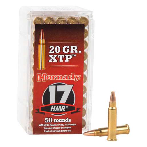 Hornady Varmint Express 17 HMR 20gr Hollow Point XTP Rimfire Ammo – 50 Rounds