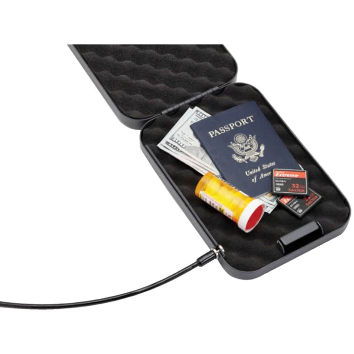 Hornady XL Keyed Lock Box 1 Gun Pistol Vault - Black - Black Hornady XL Keyed Lock Box 1 Gun Pistol Vault - Black - Black