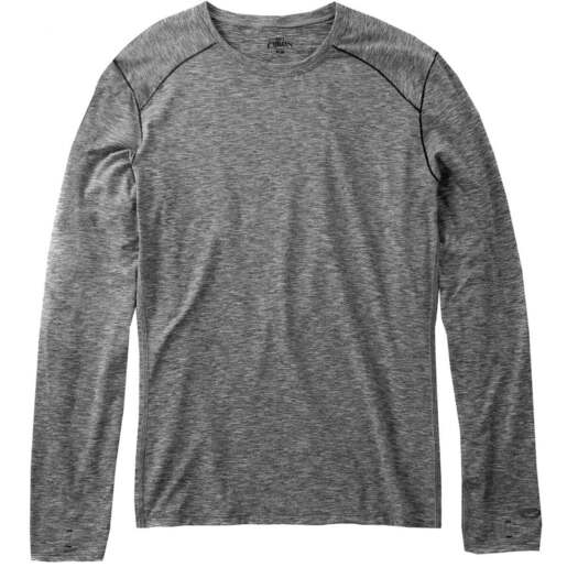 Hot Chillys Men's Clima-Tek Long Sleeve Base Layer Shirt - Grey Heather XL - Hot Chillys