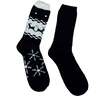 Hot Feet Men's 2-Pack Thermal Mid Calf Socks - Deer Stags - L - Deer Stags L