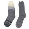 Hot Feet Women's 2-Pack Thermal Mid Calf Socks - Gradient Grey - M - Gradient Grey M