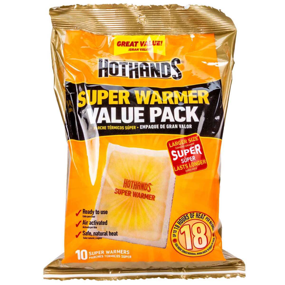 HotHands Super Warmer Value Pack 10-Pack - White HotHands Super Warmer Value Pack 10-Pack - White