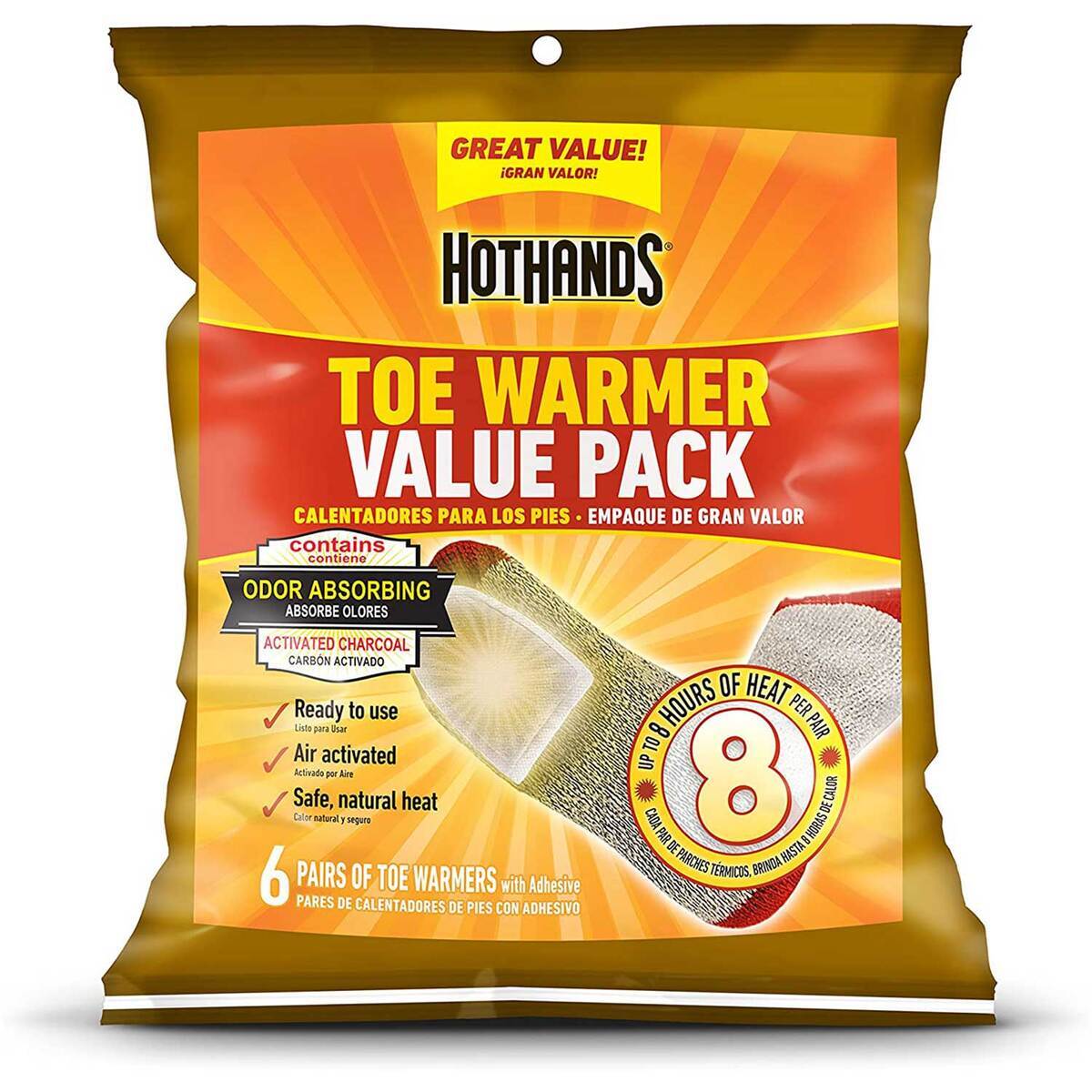 HotHands Adhesive Toe Warmers - 6 Pair HotHands Adhesive Toe Warmers - 6 Pair