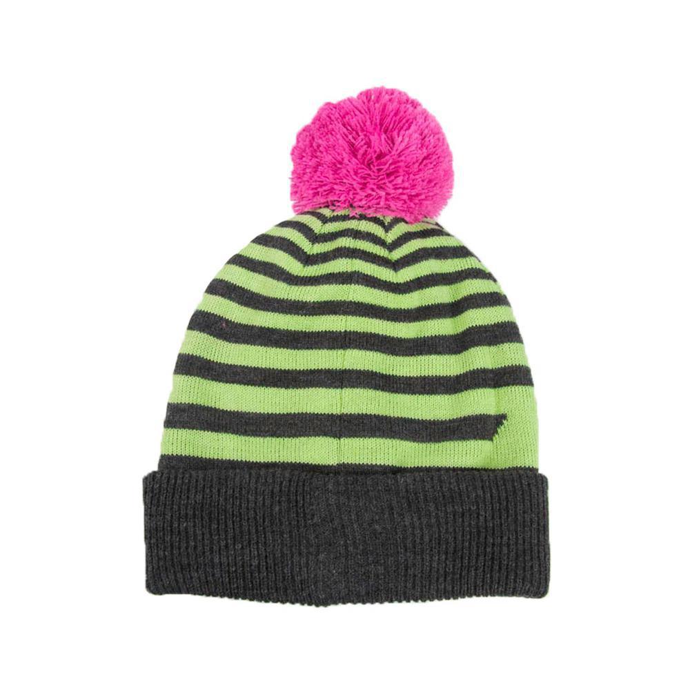 Hot Shot Girls' Lined Cuff Pom Beanie - Green One Size Fits Most Hot Shot Girls' Lined Cuff Pom Beanie - Green One Size Fits Most