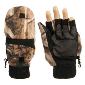 Hot Shot Men's Bulls Eye Fleece Pop Top Gloves - Realtree Xtra - XL