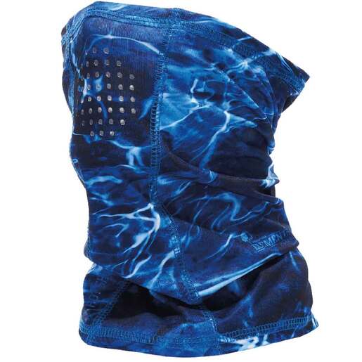 Hot Shot Men’s Mossy Oak Elements Cooling Fishing Gaiter – Agua/Marlin One Size Fits Most