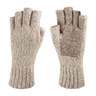 Hot Shot Men's Ragg Wool Fingerless Gloves - Oatmeal - One Size Fits Most