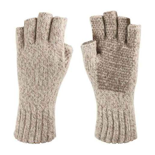 Fox River Fingerless Gripper Glove, Medium, Brown Tweed