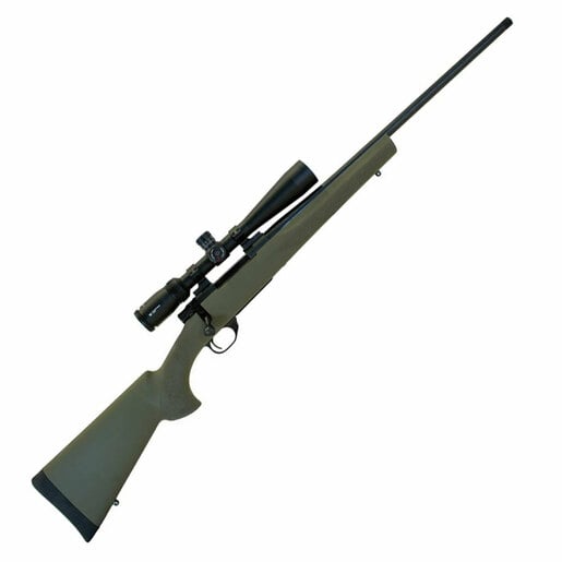 Howa 1500 Hogue Olive Drab Bolt Action Rifle 6.5 Creedmoor 22in - With Black Vortex Diamondback Tactical Scope - Olive Drab image