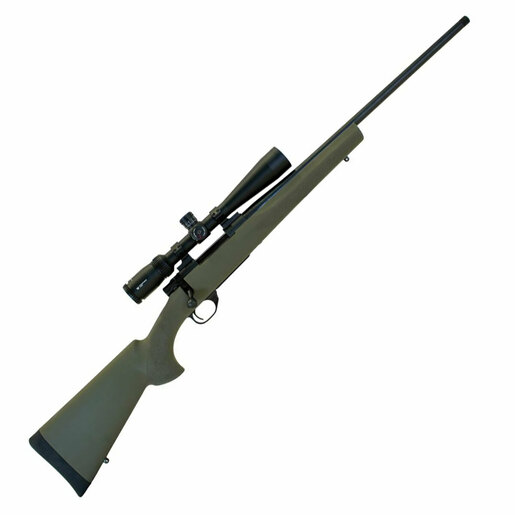 Howa Howa 1500 Hogue 6.5 Creedmoor Olive Drab Bolt Action Rifle 22in - With Black Vortex Diamondback Tactical Scope