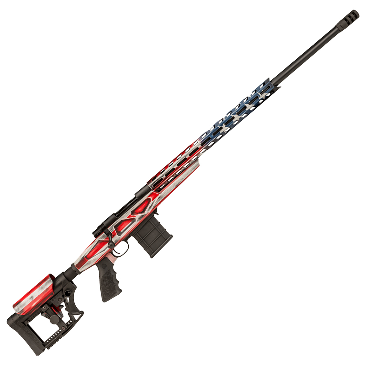 Howa APC M1500 USA Flag Cerakote Bolt Action Rifle - 6.5 Creedmoor - 24in - Camo Howa APC M1500 USA Flag Cerakote Bolt Action Rifle - 6.5 Creedmoor - 24in - Camo