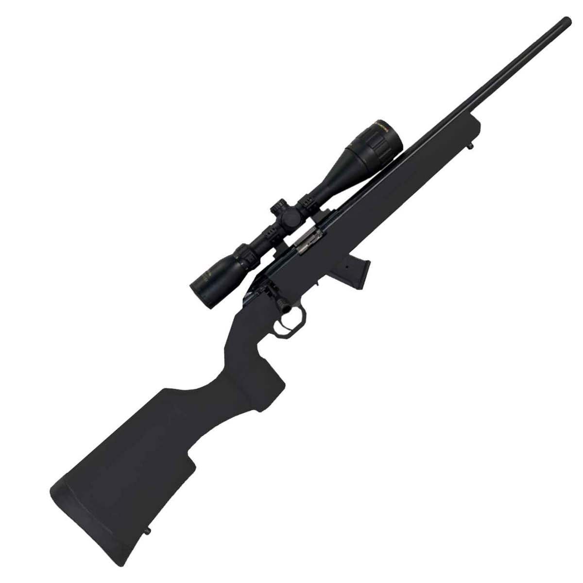 Howa M1100 Black Bolt Action 22 Long Rifle With Scope - Black Howa M1100 Black Bolt Action 22 Long Rifle With Scope - Black