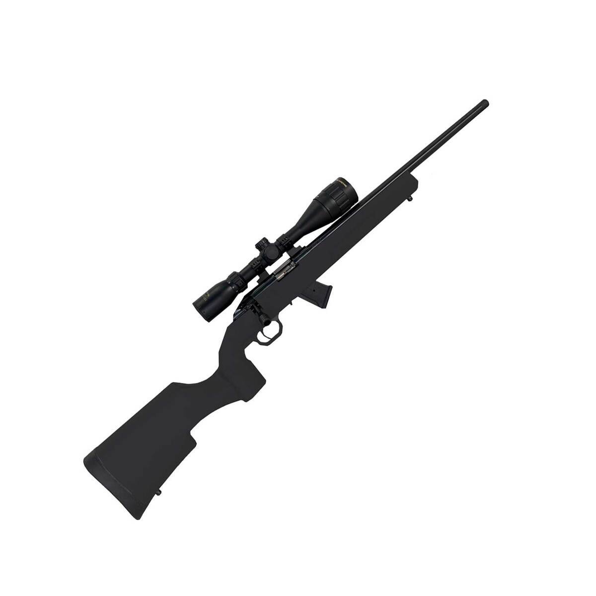 Howa M1100 Black Bolt Action Rifle - 22 Long Rifle - 18in - Black Howa M1100 Black Bolt Action Rifle - 22 Long Rifle - 18in - Black