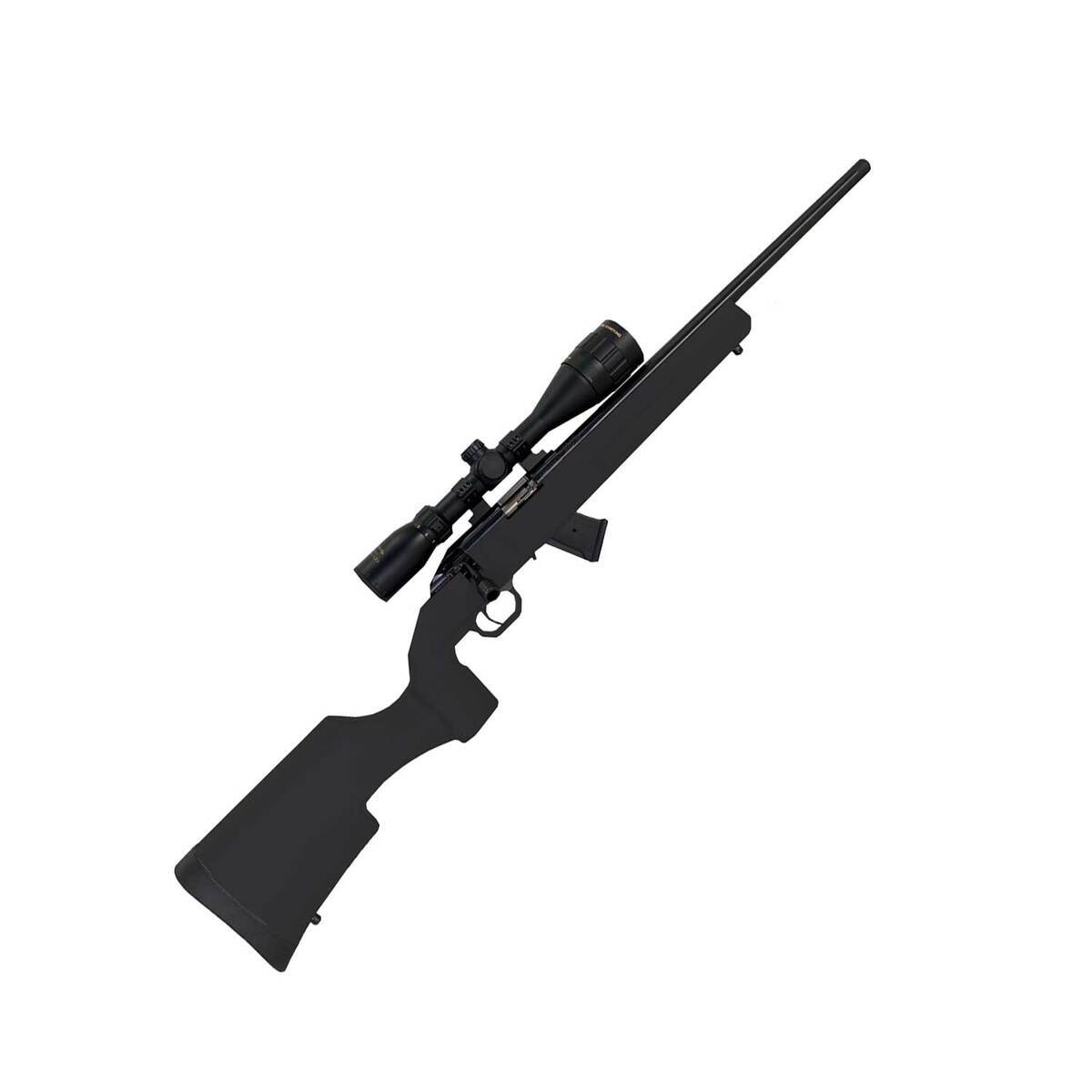 Howa M1100 Scoped Black Bolt Action Rifle - 22 WMR (22 Mag) - 18in - Black Howa M1100 Scoped Black Bolt Action Rifle - 22 WMR (22 Mag) - 18in - Black