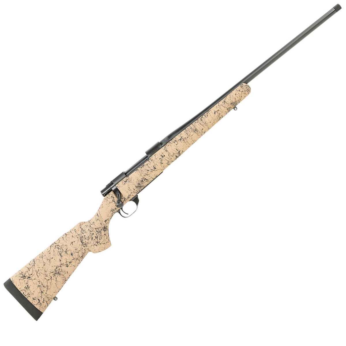 Howa M1500 Tan w / Black Webbing Bolt Action Rifle - 308 Winchester - 22in - Tan Howa M1500 Tan w / Black Webbing Bolt Action Rifle - 308 Winchester - 22in - Tan