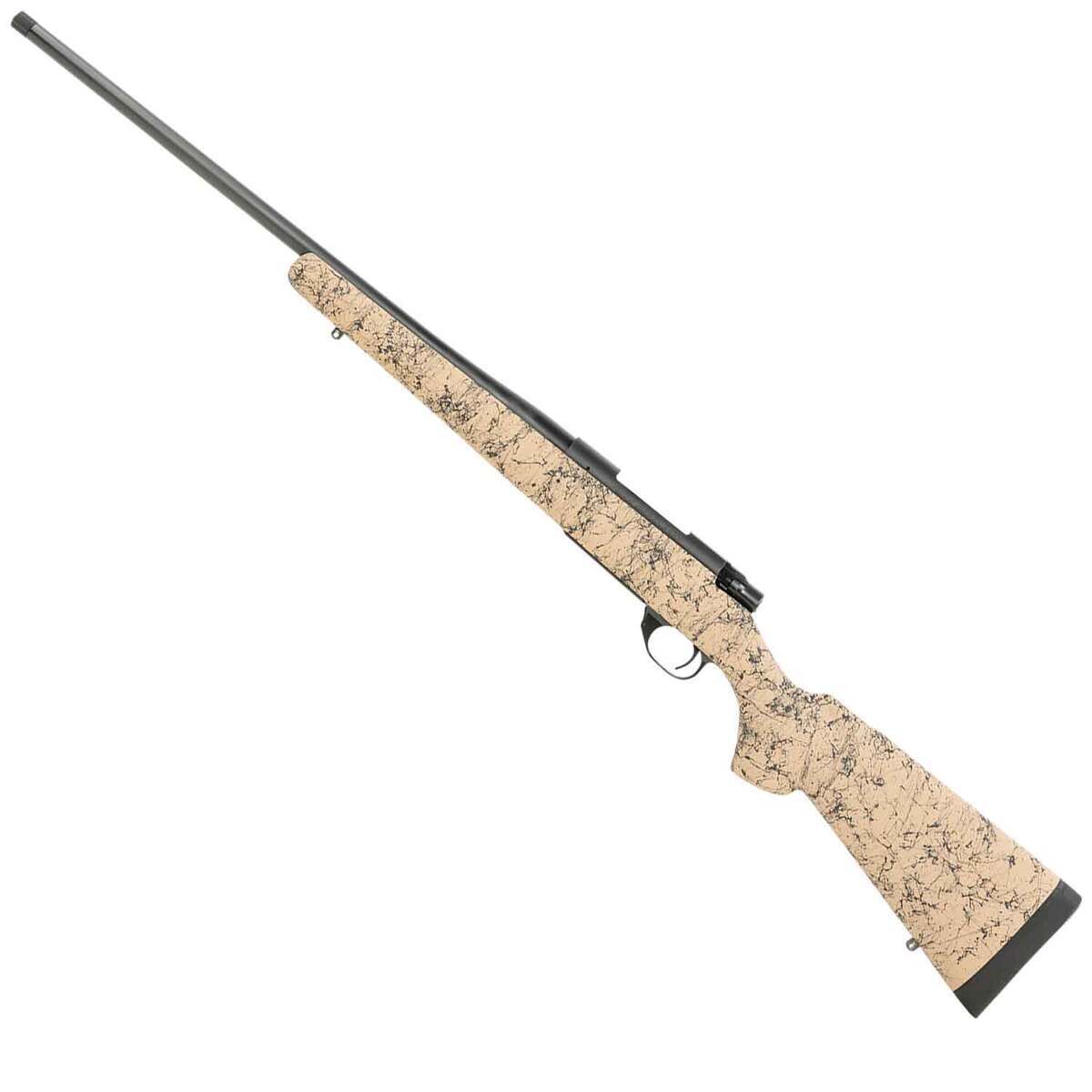 Howa M1500 Tan w / Black Webbing Bolt Action Rifle - 308 Winchester - 22in - Tan Howa M1500 Tan w / Black Webbing Bolt Action Rifle - 308 Winchester - 22in - Tan