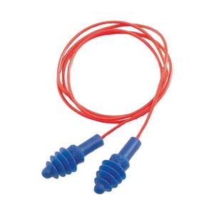 Howard Leight Corded Passive Earplugs - Red/Blue