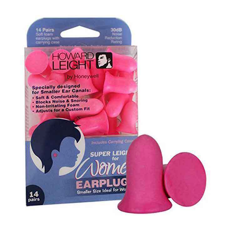 Howard Leight Women Foam 14 Pair Passive Earplugs - Pink - Pink Howard Leight Women Foam 14 Pair Passive Earplugs - Pink - Pink