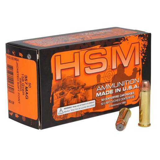 HSM Pro Pistol 357 Magnum 158gr JSP Handgun Ammo Ammo - 50 Rounds 50 Rounds Ammo