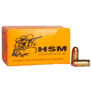 HSM 45 Auto (ACP) 230gr RN Handgun Ammo - 50 Rounds