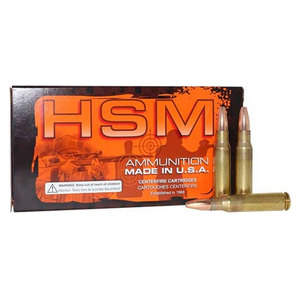 HSM 7.62mm NATO 130gr JHP Rifle Ammo - 20 Rounds