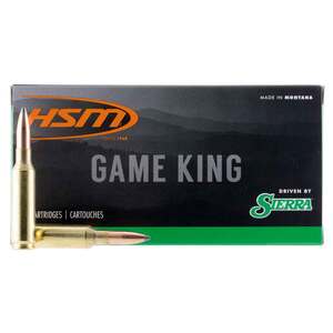 HSM Game King 8mm Mauser 175Gr PH Rifle Ammo - 20 Rounds