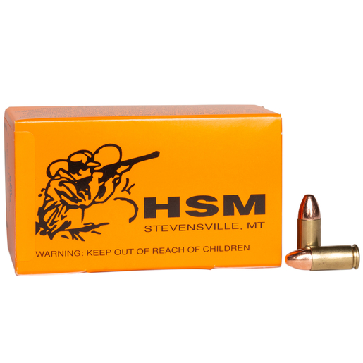 HSM 9mm Luger 115gr RN Handgun Ammo Ammo - 50 Rounds 50 Rounds Ammo