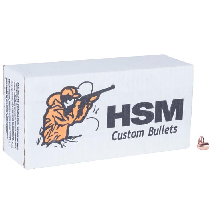 HSM 9MM 124gr Round Nose Plated Reloading Bullets - 250CT HSM 9MM 124gr Round Nose Plated Reloading Bullets - 250CT