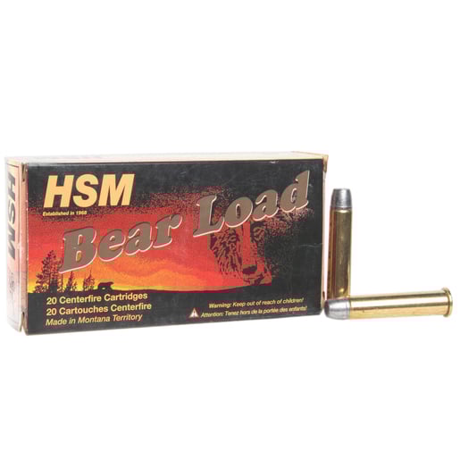 HSM Bear Load 45-70 Government 430gr RNFP Rifle Ammo Ammo - 20 Rounds 20 Rounds Ammo
