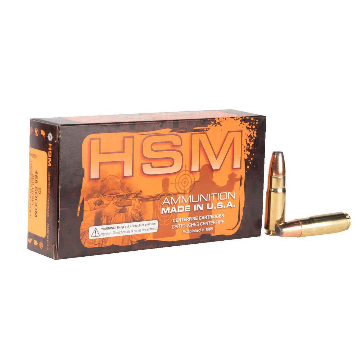 HSM Bear Load 458 350gr JFP Rifle Ammo 20 Rounds Sportsman's