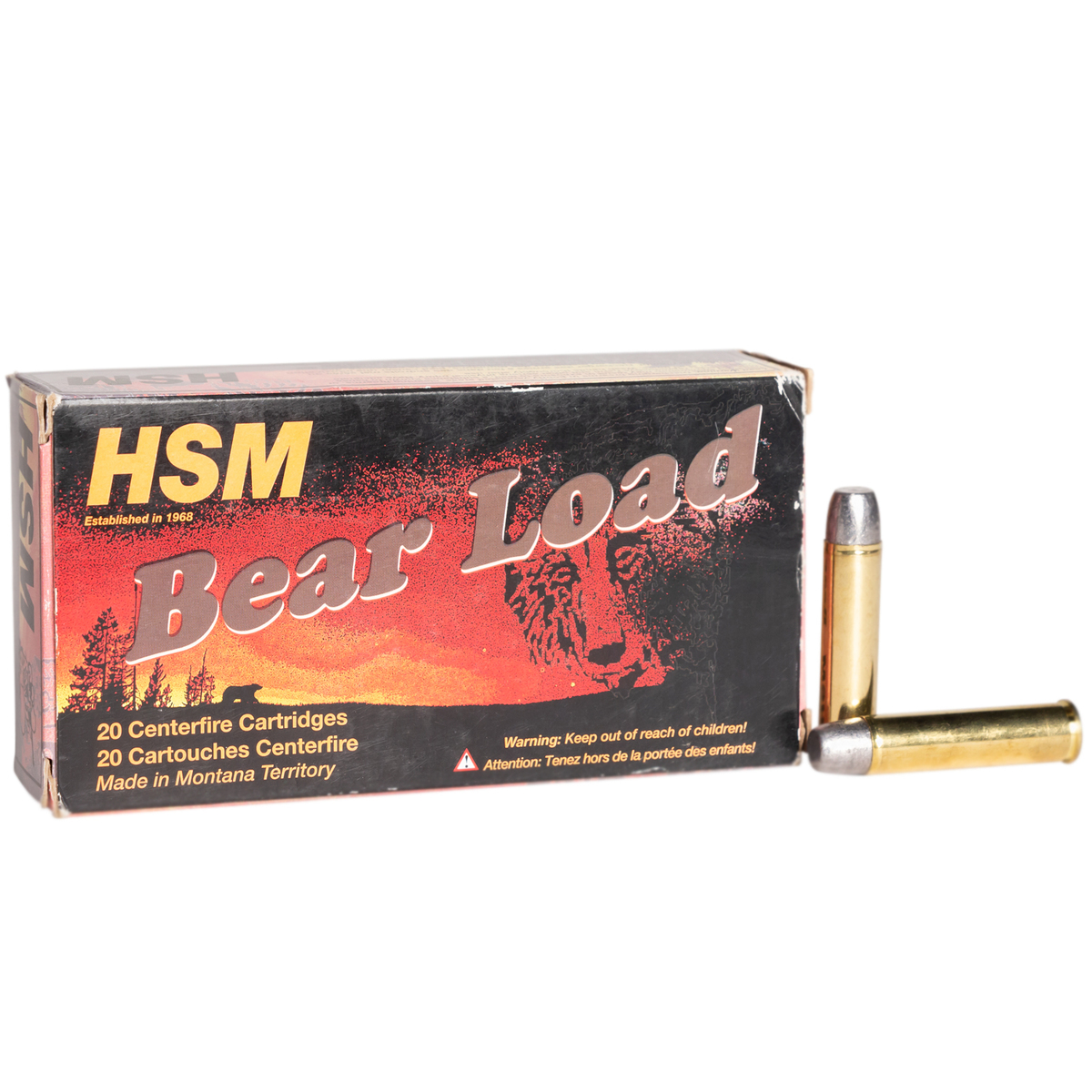 HSM Bear Load 460 S&W 325gr WFN Handgun Ammo - 20 Rounds HSM Bear Load 460 S&W 325gr WFN Handgun Ammo - 20 Rounds