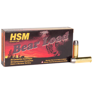 HSM Bear Load 500 S&W 440gr WFN Handgun Ammo - 20 Rounds