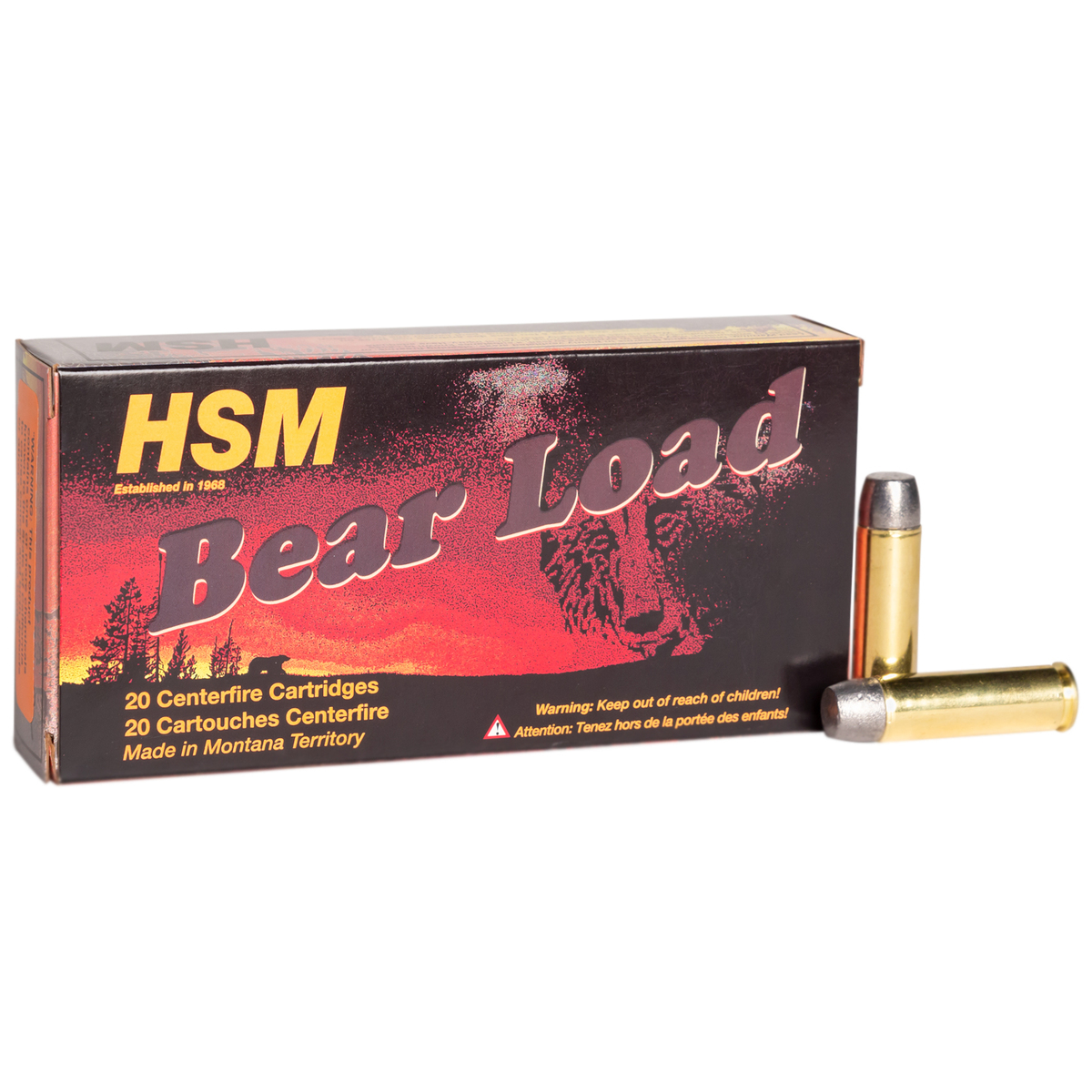 HSM Bear Load 500 S&W 440gr WFN Handgun Ammo - 20 Rounds HSM Bear Load 500 S&W 440gr WFN Handgun Ammo - 20 Rounds