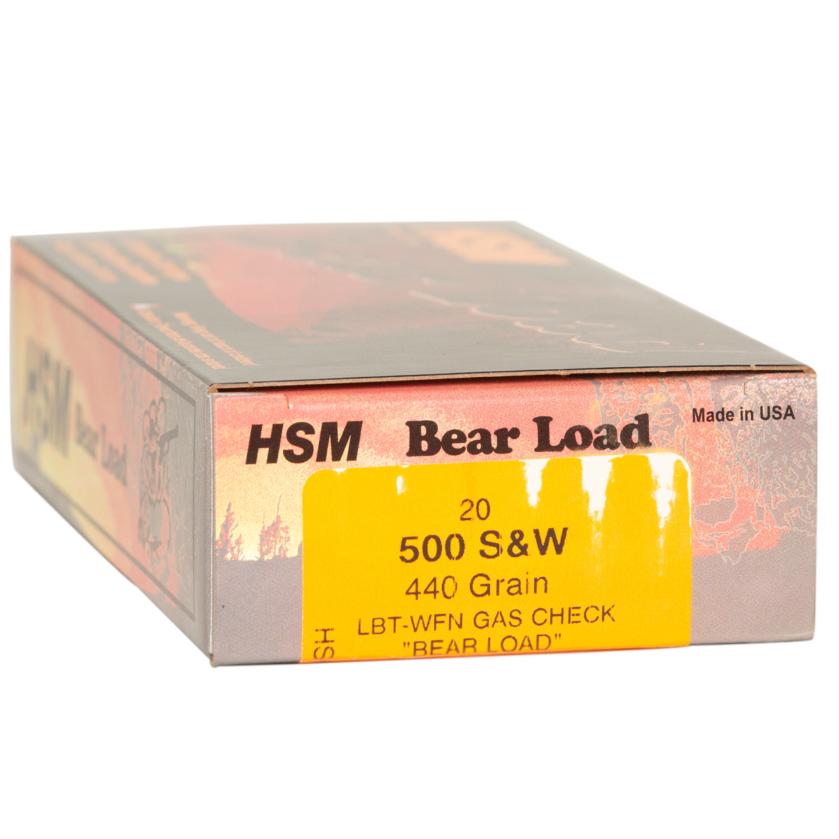 HSM Bear Load 500 S&W 440gr WFN Handgun Ammo - 20 Rounds HSM Bear Load 500 S&W 440gr WFN Handgun Ammo - 20 Rounds