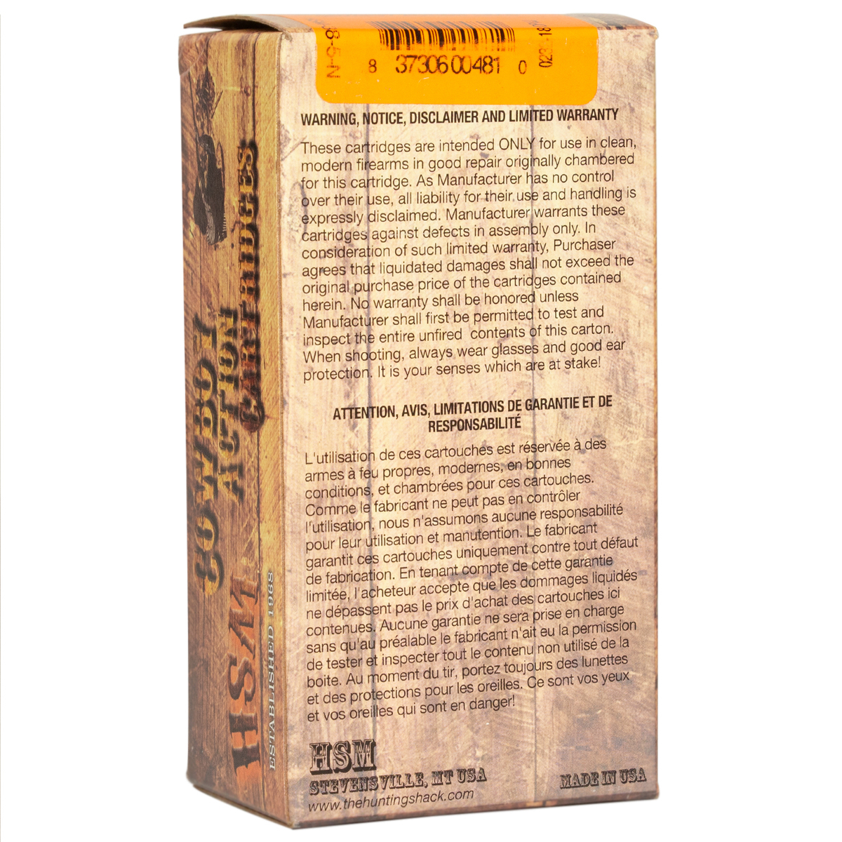 HSM Cowboy Action 38 Special 158gr RNFP Handgun Ammo - 50 Rounds HSM Cowboy Action 38 Special 158gr RNFP Handgun Ammo - 50 Rounds