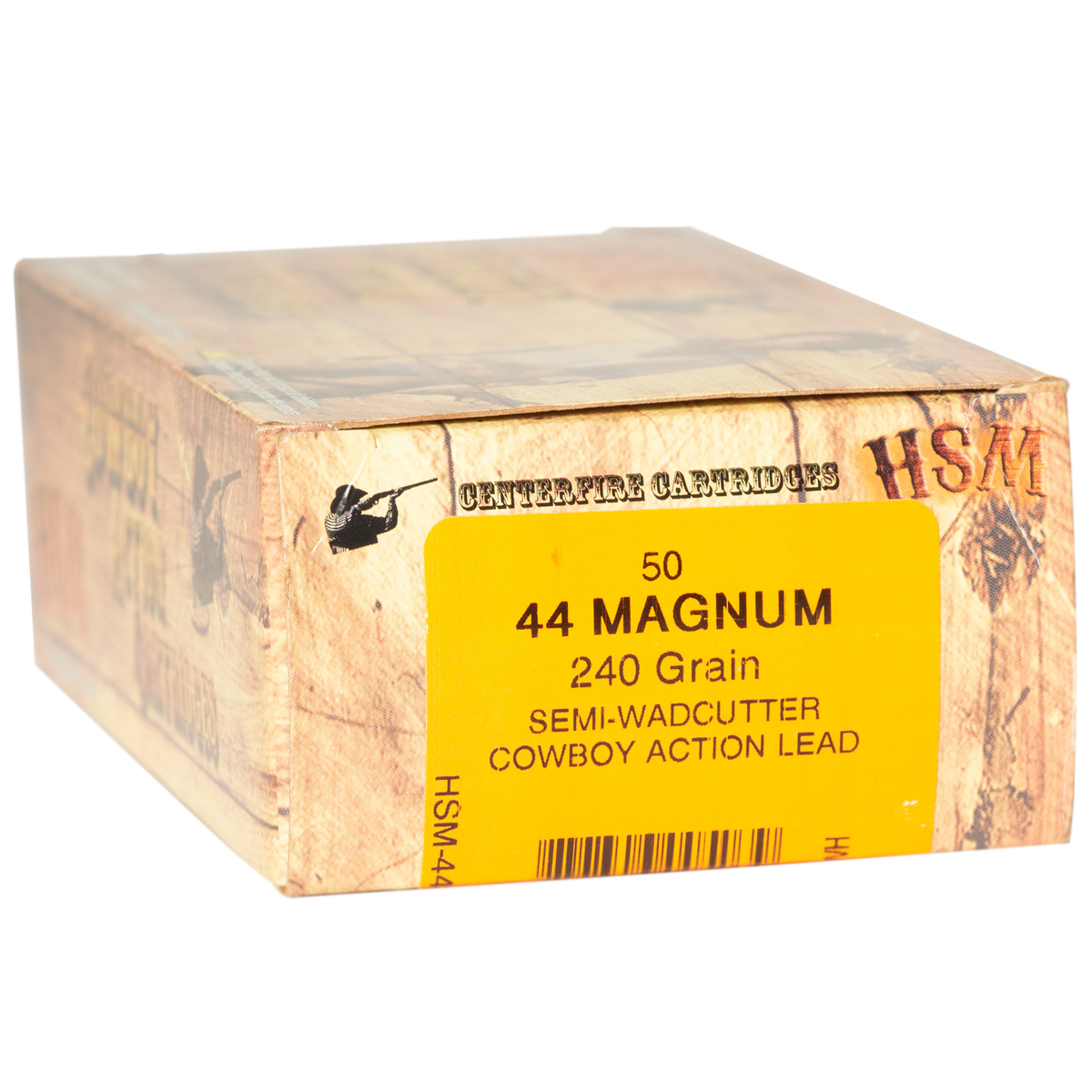 HSM Cowboy Action 44 Magnum 240gr SWC Handgun Ammo - 50 Rounds HSM Cowboy Action 44 Magnum 240gr SWC Handgun Ammo - 50 Rounds