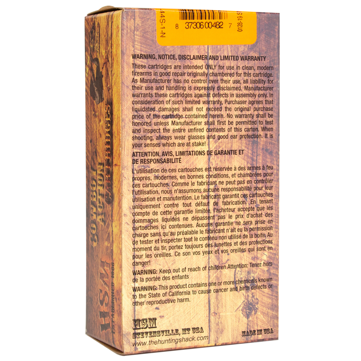 HSM Cowboy Action 44 Special 240gr SWC Handgun Ammo - 50 Rounds HSM Cowboy Action 44 Special 240gr SWC Handgun Ammo - 50 Rounds