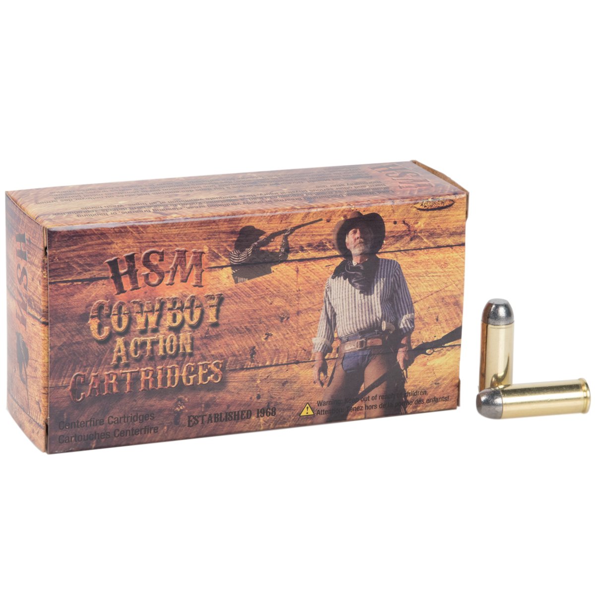 HSM Cowboy Action 45 (Long) Colt 250gr RNFP Handgun Ammo - 50 Rounds HSM Cowboy Action 45 (Long) Colt 250gr RNFP Handgun Ammo - 50 Rounds