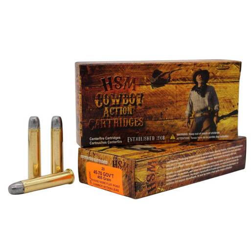 HSM Cowboy Action 45-70 Government 405gr RNFP Rifle Ammo