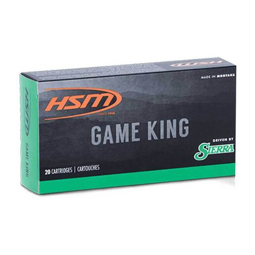 HSM Game King 300 Winchester Magnum 165gr SBT Rifle Ammo Ammo - 20 Rounds 20 Rounds Ammo