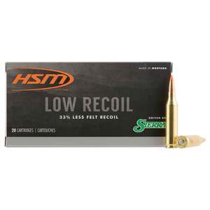 HSM Low Recoil 243 Winchester 85gr OPT Rifle Ammo - 20 Rounds