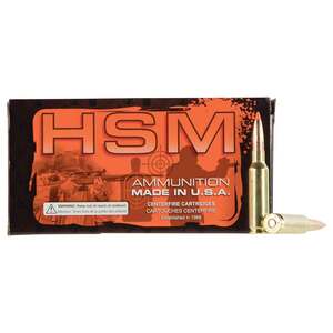 HSM Match 223 Remington 90gr SMBTHP Rifle Ammo - 50 Rounds