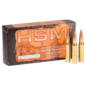 HSM Match 308 Winchester 168gr HPBT MK Rifle Ammo - 20 Rounds